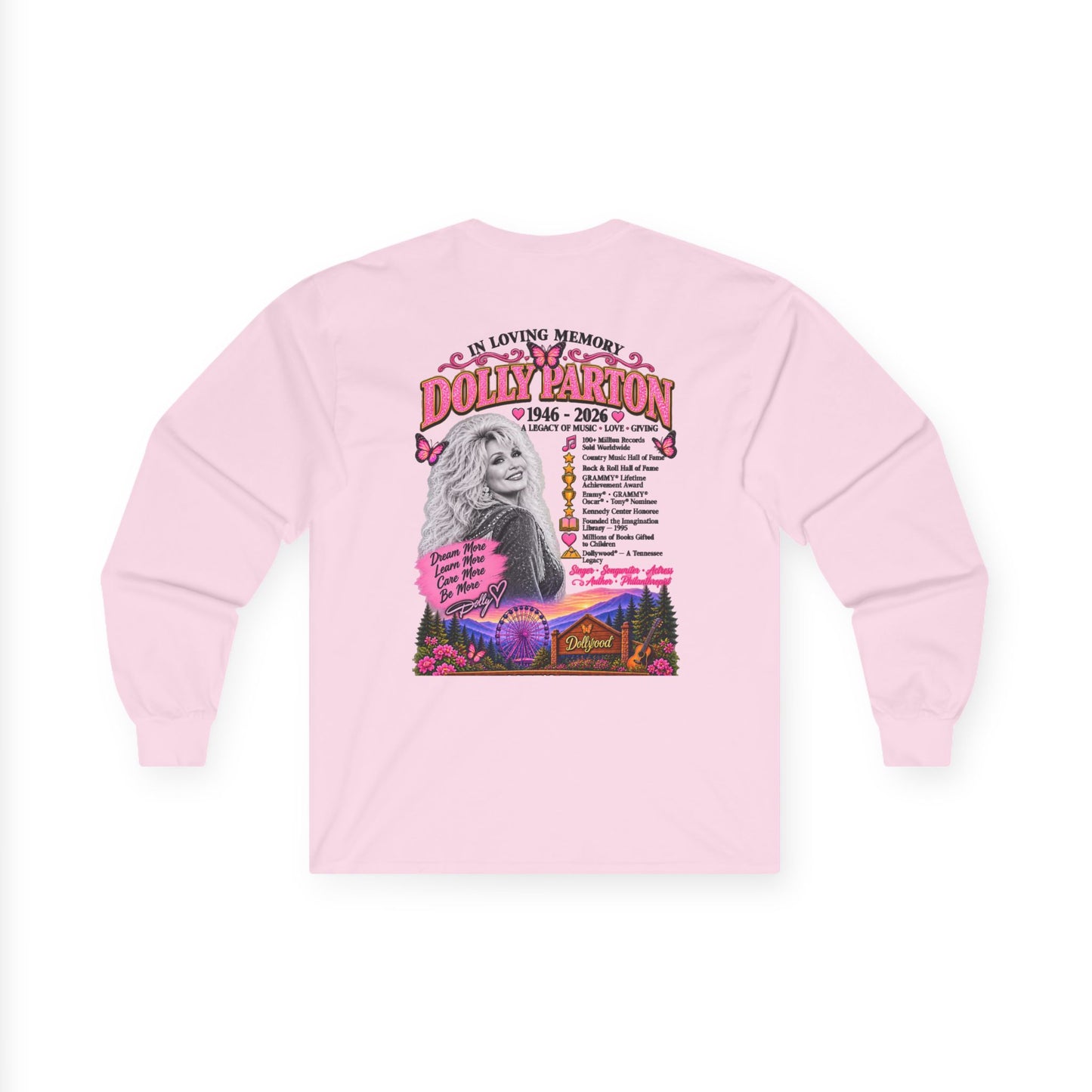 Dolly Parton Memorial Cotton Long Sleeve Tee
