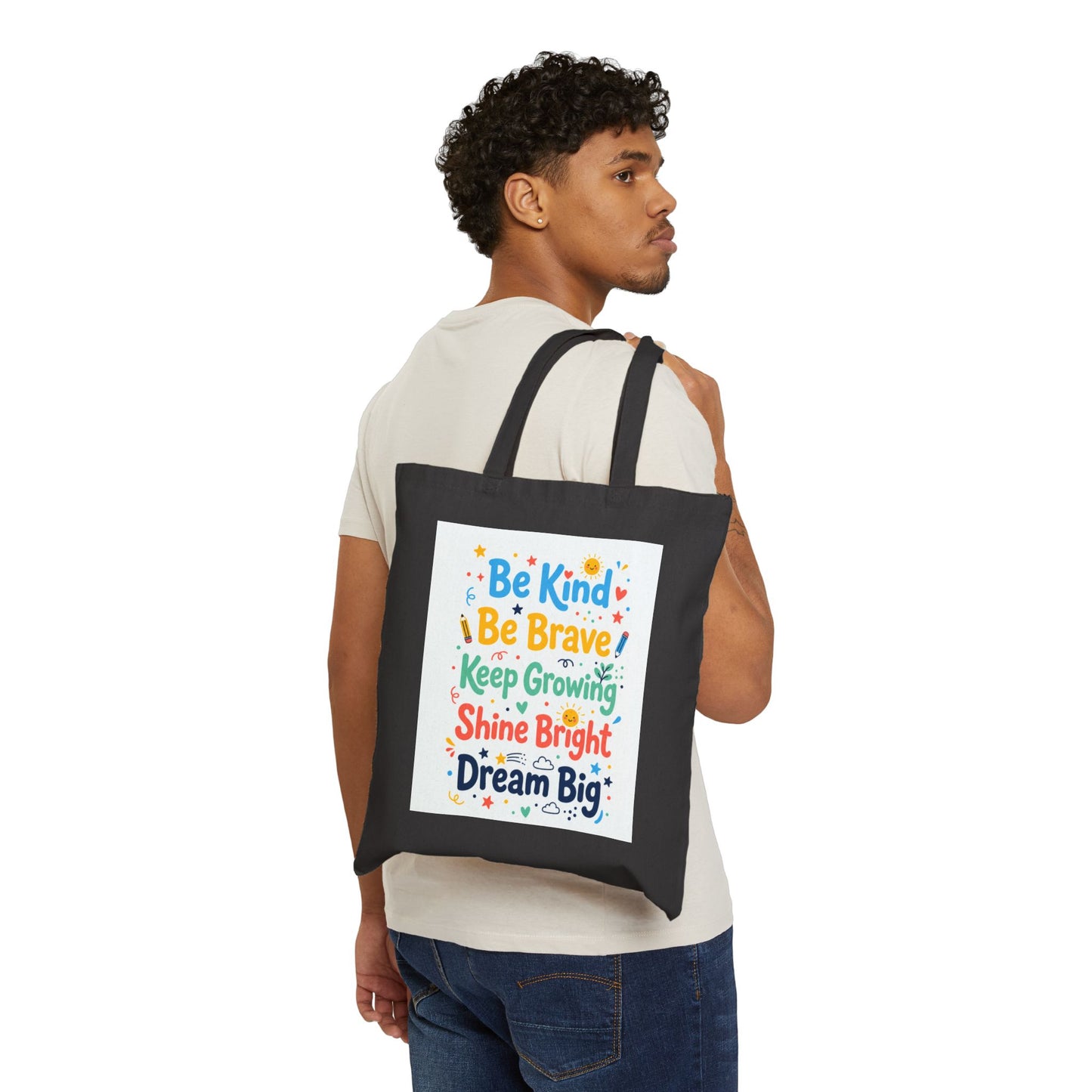 Back to School Ready to Inspire Tote Bag | Teacher Silhouette Canvas