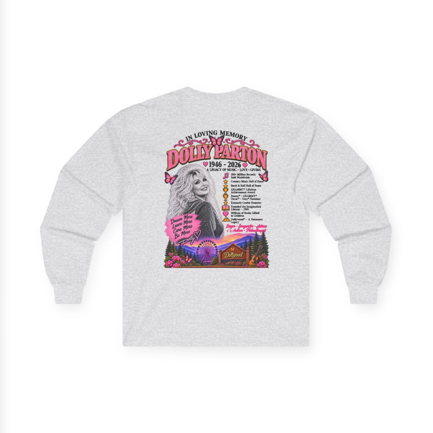 Dolly Parton Memorial Cotton Long Sleeve Tee